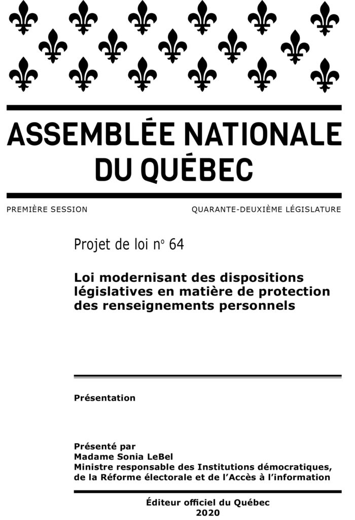 Projet de loi 64