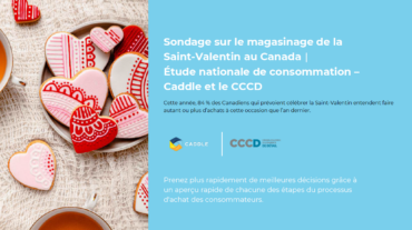 Sondage sur le magasinage de la Saint-Valentin au Canada | Étude nationale de consommation – Caddle et le CCCD